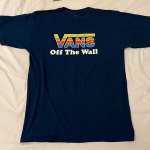 Vans Dark Blue Tee with Vibrant Logo